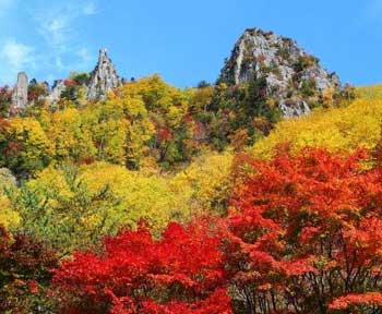 層雲峽 
 - 楓葉名所