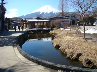 瀑布花壇-忍野八海